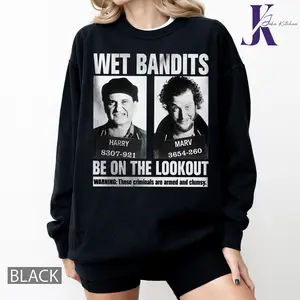 Wet Bandits Mugshot Shirt, Home Alone Christmas Shirt, Christmas Movie Sweatshirt, Armed and Clumsy Criminals, Festive Sweatshirt