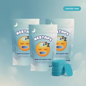 Sports Tape Sleep Strips RESTAPE | 3-Pack (3×30 Hypoallergenic Athletic Tape Strips) for Deep Rest & Recovery | Wellness & SportsEasy Application