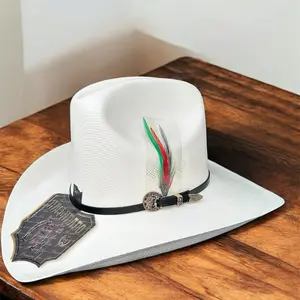 Sonora/Texas 2,000X White Hat with Feather and Black Band