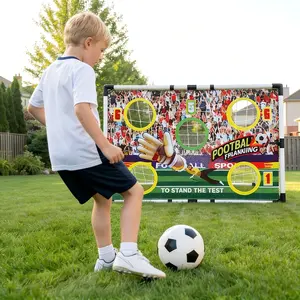47 Inch Portable Soccer Goal with Scoring Board | Durable PP Kids Soccer Set for Indoor Outdoor Backyard Training | Birthday Gift