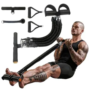 5-in-1 Multi-functional Leg Stretcher, Foot Pedal Resistance Band, Sit-Up Assistant, Yoga Fitness Equipment for Arms, Legs and Abs Training, Premium Elastic Band