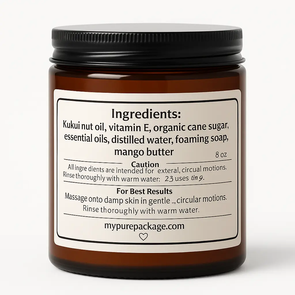 My Pure Package Sacred Cleanse Kit – 8 oz Sugar Scrub + Palo Santo + Ritual Tools