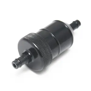 High Grade CNC Aluminum Motorcycle Fuel Filter With Copper Filter Core 8mm Modified Parts