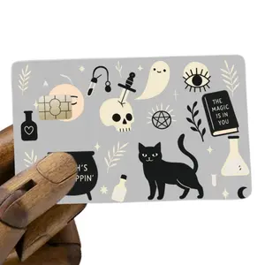 Witches Be Trippin Credit Card Cover – Funny Witchy Vinyl Sticker for Spooky Season