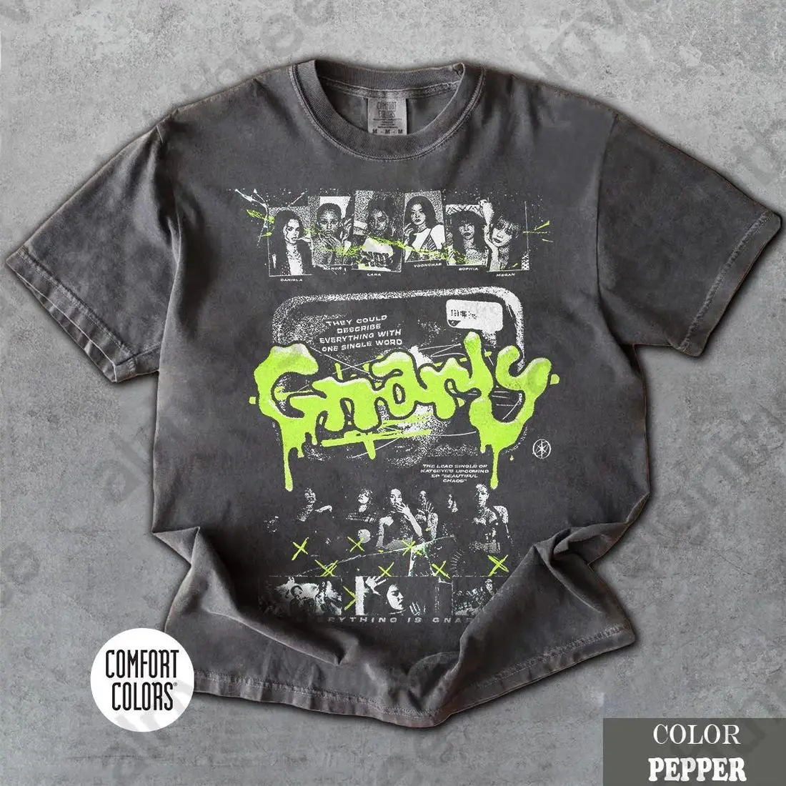 Vintage Graphic T-Shirt: Katseye Gnarly, Eyekon Kpop Fan Merch Unisex S-5XL graphic Tee