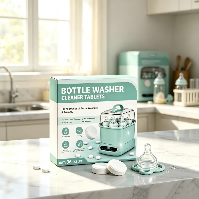 Multipurpose Effervescent Cleaner Tablets, Dissolve Milk Residue and Limescale for Baby Feeding Bottles, Mugs and Water Cups