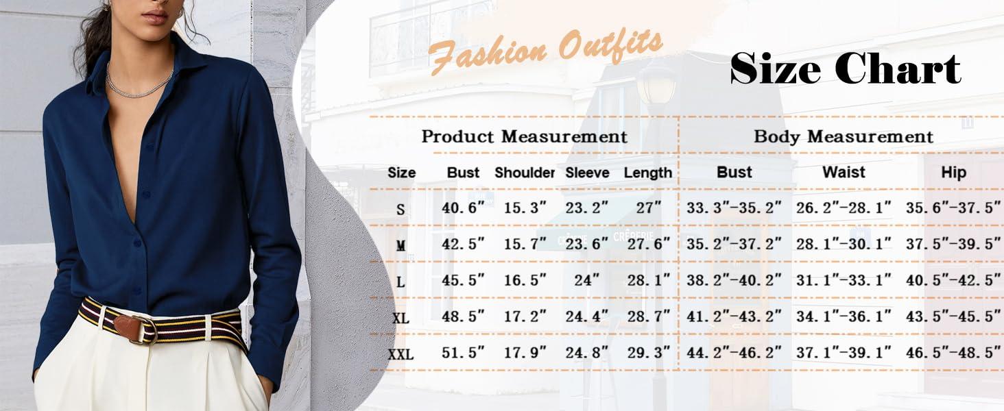 ZEAGOO Women's Longsleeves Button-Down Blouse, Floral Printed Lady Top with Elegance Style, Business Casual Work Outfits (S-XXL)