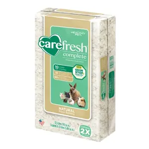 212 MAIN Carefresh Complete Ultra Small Animal Bedding, 23L Wood Fibers Formula with Freshness, Moisture-Absorbing Features for Pet Habitats