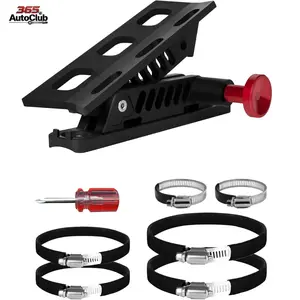 2 Pcs Adjustable Roll Bar Fire Extinguisher Mount Holders Kit, Universal Vehicle Fire Extinguisher Brackets, Compatible with Jeep Wrangler JL JLU JK TJ UTV Cam-Am X3 Ranger Polaris RZR Automotive Offroad Accessories