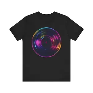 Vintage Record Prism T-Shirt, Music Lover Tee, Retro Graphic Shirt, Unisex Band Top, Hipster Indie Clothing, Gift for Vinyl Enthusiast