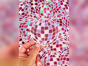 Disco Ball Sequin Patch