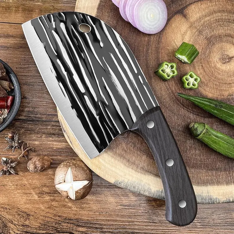 Kitchen knives, hammered knives, meat slicing knives, fruit knives, gifts for men and women