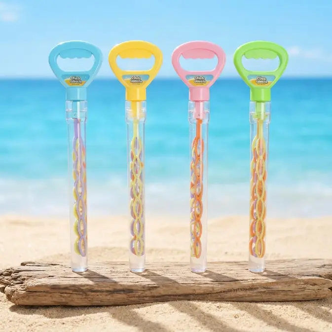 SHCKE 5-Claw Bubble Wands 4-Pack summer toy with 480ml Bubble Solution,  16.7 Inch Extra Large Bubble Wand for Kids, Refillable Bubble Toys Set for Summer Outdoor Birthday Party Favors#summerwins#DealsForYouDays