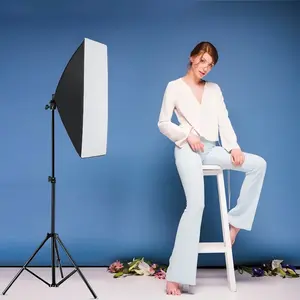 Soft Box Lighting Kit, Professional Photography Lighting Kit, With Dual Color Temperature Adjustable LED Head | High Brightness, 20 "× 28" Soft Box For Studio, Portrait, Video Recording -2-piece Set