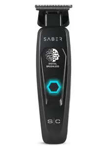 StyleCraft Saber Professional Full Metal Body Digital Brushless Motor Cordless Trimmer Black