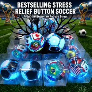 2026 Stress Relief Soccer Keychain - Fidget Toy for Soccer Fans