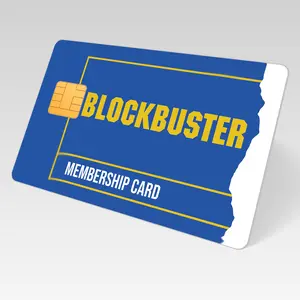 Blockbuster Video Rental Credit/Debit Card Skin – Durable, Easy-Install Vinyl Wrap with Matte Finish, Fits All Chip Sizes Hilarious Funny Prank