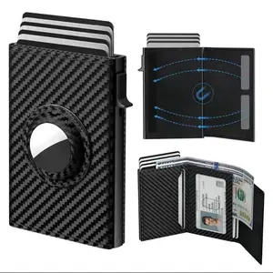 Upgrade Wallet Card Holder for Men: Leather,  RFID Blocking, Slim, Carbon Fiber, Minimalist - 9-14 Card Capacity | ID Window | Cash Slot oldis  road  wallet