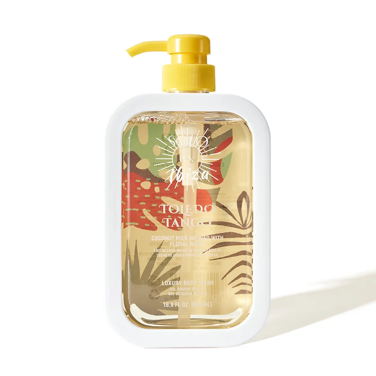 SOLO EN IBIZA Toledo Tango Hydrating Body Wash, Moisturizing Body Care with a Luxury Fragrance of Coconut Milk, Tuberose & Vanilla, 16.9 fl oz, Vanilla Scents, Smelling Good