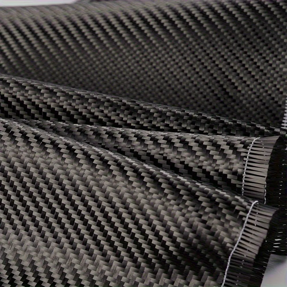 Carbon Fiber Car Accessories High-Quality 3K Carbon Fiber Cloth, 7.87inch Wide, Black - Available in Multiple Lengths (11.81/23.62/59.06/118.11inch) with 0.2mm Thickness - Ideal for Automotive and Sport Equipment Projects