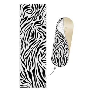 "Zebra Print Colorway" ColorBlock Fingerboard Deck Wrap - 35mm x 110mm