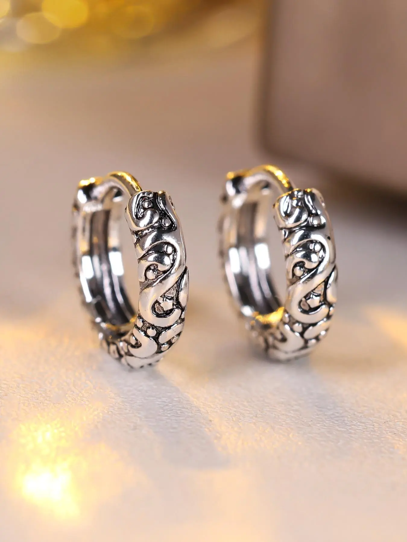 Vintage Style Hoop Earrings, High Quality Earrings, Fashionable Jewelry for Women & Men for Party, Daily Decor, Trendy All-match & Exquisite Jewelry for Birthday Gift, Vintage Appeal, Hoop Shape Earrings, Earrings Hoops