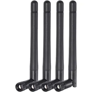 Dual Band WiFi 2.4GHz 5GHz 5.8GHz 3dBi MIMO RP-SMA Male Antenna (4-Pack) for WiFi Router Wireless Network Card USB Adapter Security IP Camera Video Surveillance Monitor