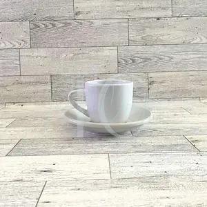 Custom Personalized 3.5 oz Espresso Cup with Saucer Set of 6