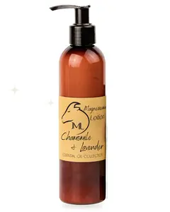 Chamomile & Lavender Magnesium Lotion for Bedtime. Infused with flowers and essential oils