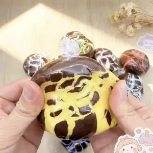 Crispy Handmade Ball Mint Chocolate Stress Relief Wax Ball, Ultra Soft Squeezable Noise Control Toy, Perfect for Anxiety Relief