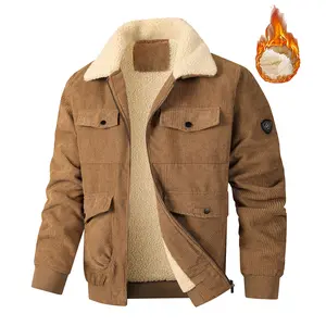 Men's Heavy Weight Fleece Full-Zip Jacket, Thick Warm Winter Zip-Up Coat, Casual Plain Long Sleeve Outerwear, US Size XS-XXL  men's clothing jackets