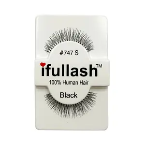 #747 ifullash 100% Human Hair Eyelashes - 6 or 12 Pairs