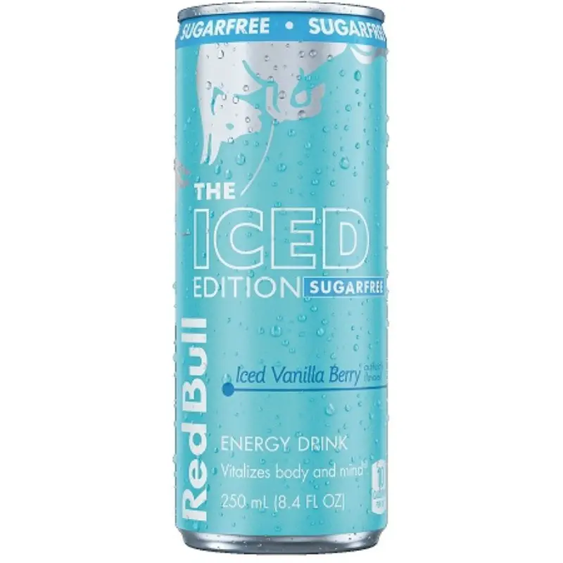 5x Red Bull Pink Edition Sugar Free Iced Vanilla Berry - Sports Energy Drink Caffeinated Beverage Refreshment Zero Calorie Workout Fuel Sparkling Liquid Electrolytes Fitness Supplement Bulk Lot Bundle Wholesale Multipack 8.4oz 5ct
