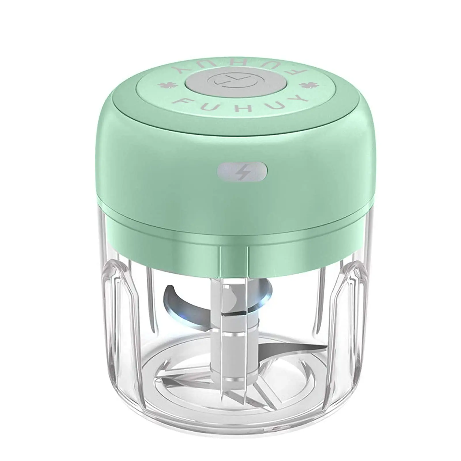 Electric Mini Vegetable  Food Garlic Slicer Veggie Salad Lettuce Onion Chili Tomato Dicer & Ginger Meat Mincer For Kitchen Portable Usb (250ml)