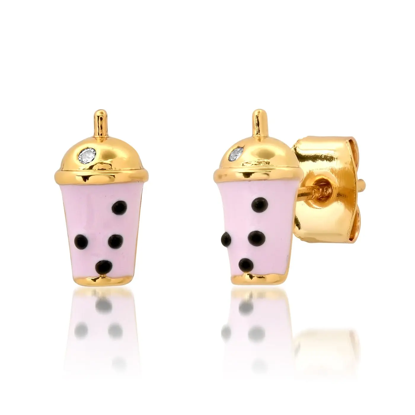 Boba Drink Stud Earrings