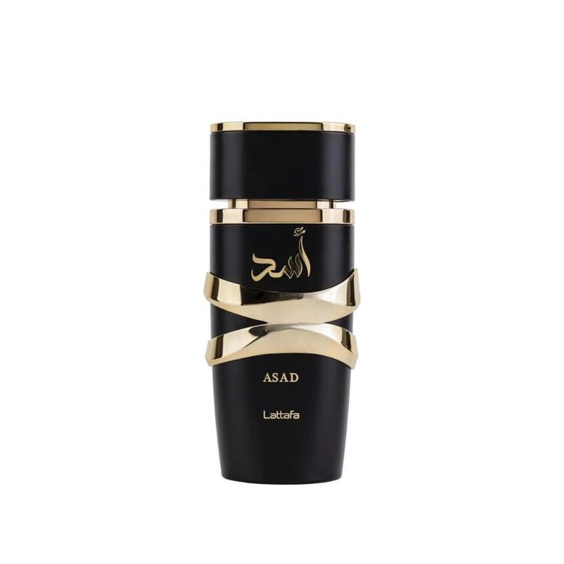 Lattafa Asad Eau de Parfum Spray 3.4 Ounce - Unisex Vanilla Fragrance with Black Pepper & Pineapple Top Notes