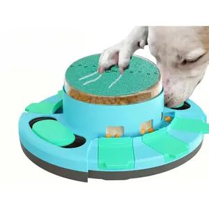 Nail File Toy, Dog Scratch Pad for Nails, Dog Nail Scratch Board, Scratching Board for Dogs, Scratching Pads Files Scratcher Slow/Puzzle Feeder W/Treat Box Dispenser Trimmer Grinder Filer