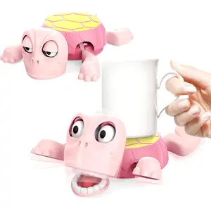 Color Land Pink Gravity-Powered Turtle Coaster – Funny Tea Cup Holder!Cute Coffee Table/Desk Decor, Functional & Adorable, Perfect Gift for Her/Kids, Birthday/Christmas Home Cute Stuff Portable Travel Placemat Household Placemat Lightweight