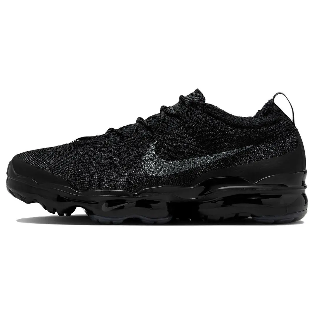 Men's Nike Air VaporMax 2023 Flyknit Triple Black Casual Sneaker - Athletic Trainer for Runners, Style DV1678-003