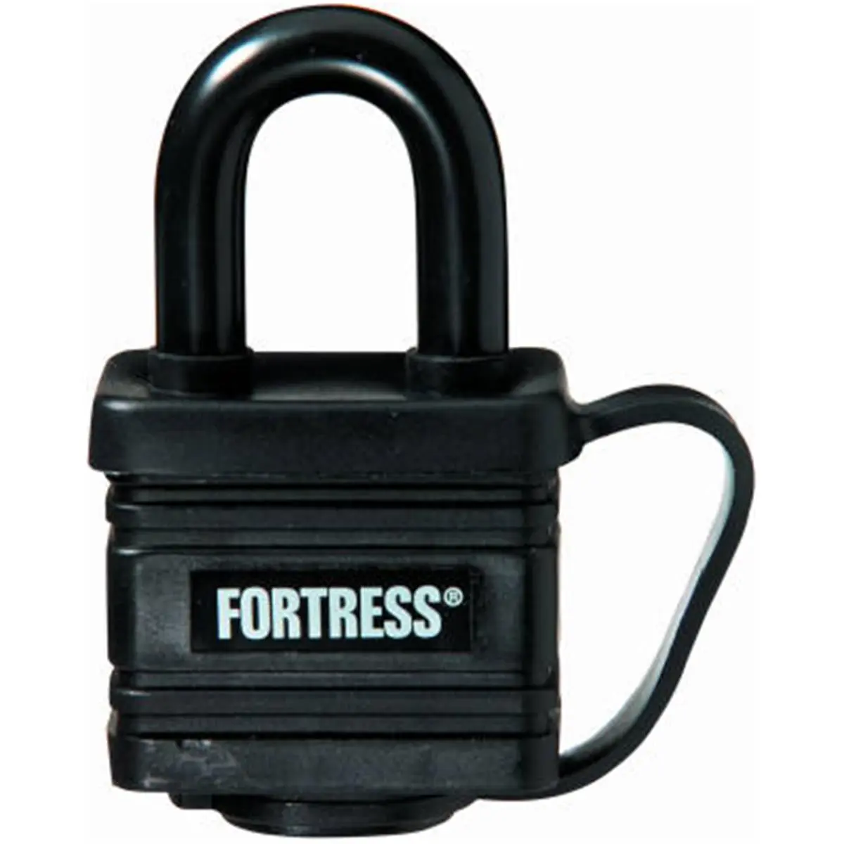 212 MAIN Master Lock 1804D 1.56 in. Covered Laminated Steel Security Lock, Thermoplastic-Coated, Weatherproof Device with Shackle for Reliable Locking