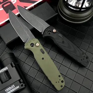 4300BK-02 CLA folding knife with a D2 steel blade and G10 handle-an everyday carry tool ideal for camping, fishing, hiking, and outdoor survival; a great gift for men.