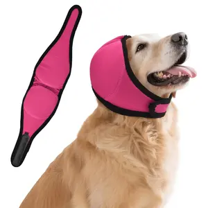 Dog Calming Ear Muffs, Nylon Waterproof Noise-Reducing Integrated Head Cover, Winter Swimming Dirt-Proof Ear Protector for Dogs