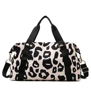 New Leopard Print Gym Bag Large Capacity Casual Sports Backpack, Fashionable and Practical Must-Have for Fitness Enthusiasts