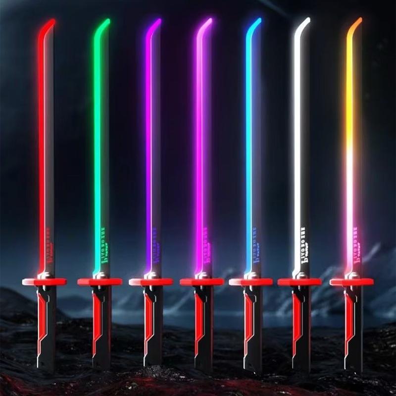US In Stock DKD Cyberpunk SparkBlade 31.5" Lightsaber Toy with Sound & Fog Effects, 7-Color Streaming Lights, Type-C Rechargeable, Epic Cosplay & Display Prop, Perfect Valentine’s Day Gift for Him or Your Boyfriend