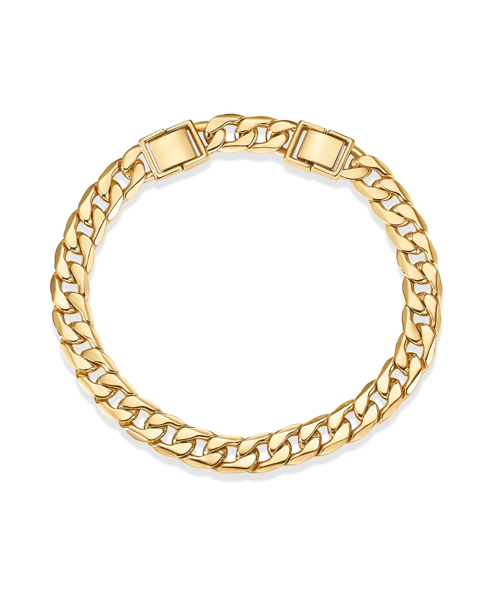 PAVOI 14K Gold Plated Chunky Curb Chain Anklet for Women - Lightweight Flat Curb Link Chain Anklets - Trendy Summer Gold Jewelry PAVOI 14K Gold Plated Chunky Curb Chain Anklet for Women - Lightweight Flat Curb Link Chain Anklets - Trendy Summer Gold Jewelry