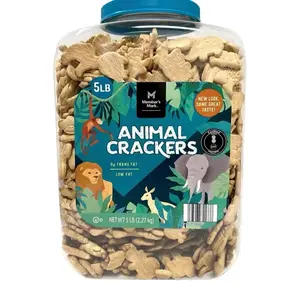 Member's Mark Animal Crackers Peanut-Free 5 lbs Low-Fat Snack with 0g Trans Fat Ideal for Healthy Snacking