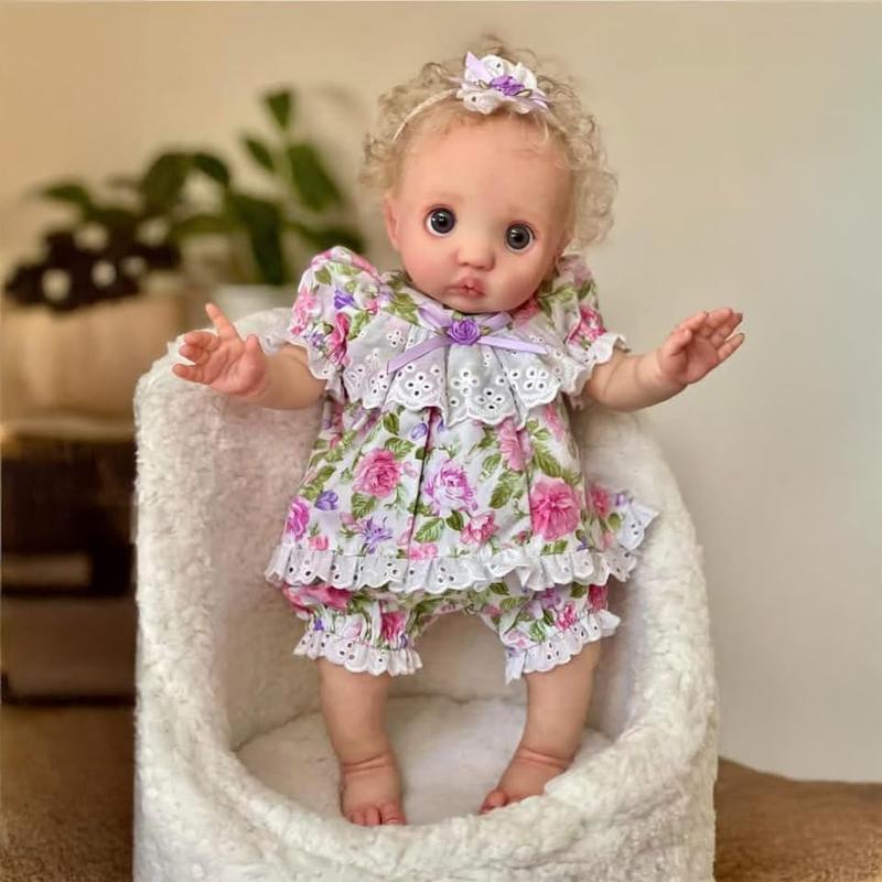 16Inch Lifelike Reborn Baby Doll Elf Full Body Peeka Realistic Newborn Baby Dolls Soft Vinyl Reborn Babies That Look Real with Veins Toy Gift for Kids Age 3+