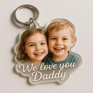 Giant Custom Photo Keychain: Double-sided Acrylic Key Ring