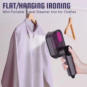 Portable Travel Garment Steamer Iron 5s Fast Heating 90° Swivel Handle Handheld Wrinkle Remover for Clothes Ideal for Travel New Year Gift