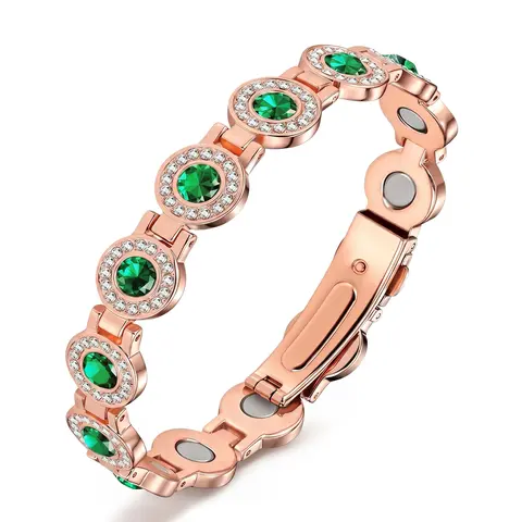 YLNWH Copper Bracelets for Women – Pure Copper Magnetic Bracelet with 3500 Gauss Effective Magnets, Trendy Stack Stretch Bangle, Modern Fashion Accessories, Perfect Valentine’s Day Gift